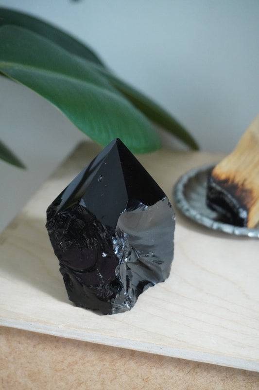 Obsidian Lava Stone Crystal Brazilian Unique Special Stone Mineral